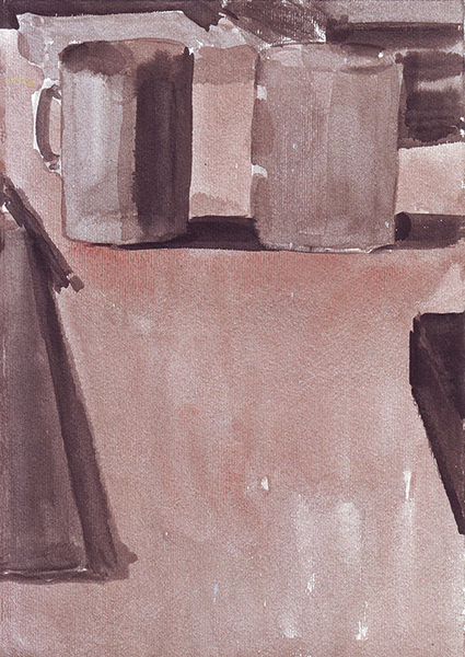 Black and sepia ink on paper \ 25 x 17.5 cm \ 2008 \ artwork for sale