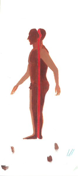  Division of the human body: back - frontal body